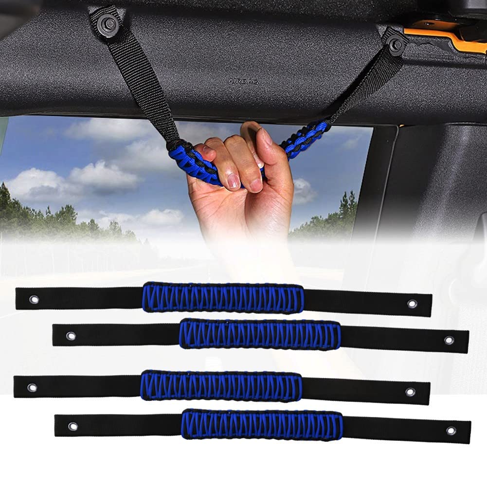 4pcs Paracord Material Roll Bar Grab Handles for Ford Bronco 2/4 Door 2021 2022 2023
