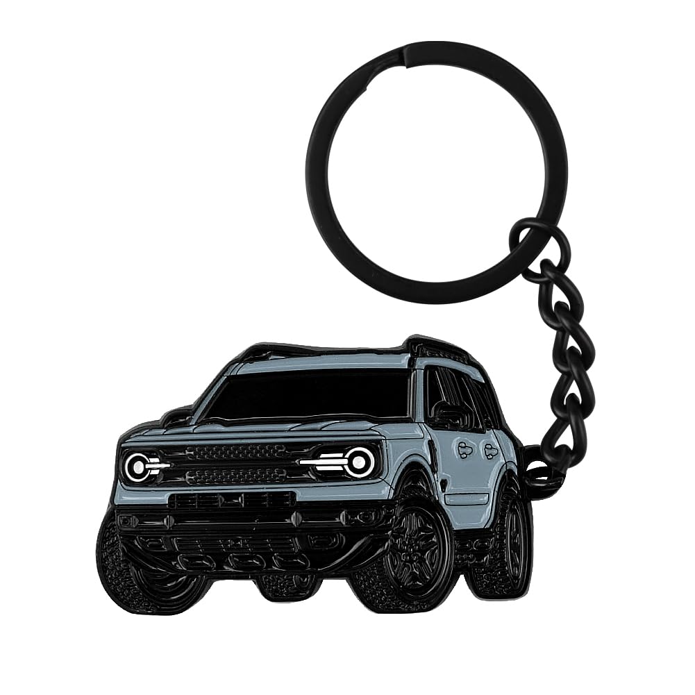 Car Keychain Accessories Metal Key Chain Compatible with Bronco Sport 2021 2022 2023