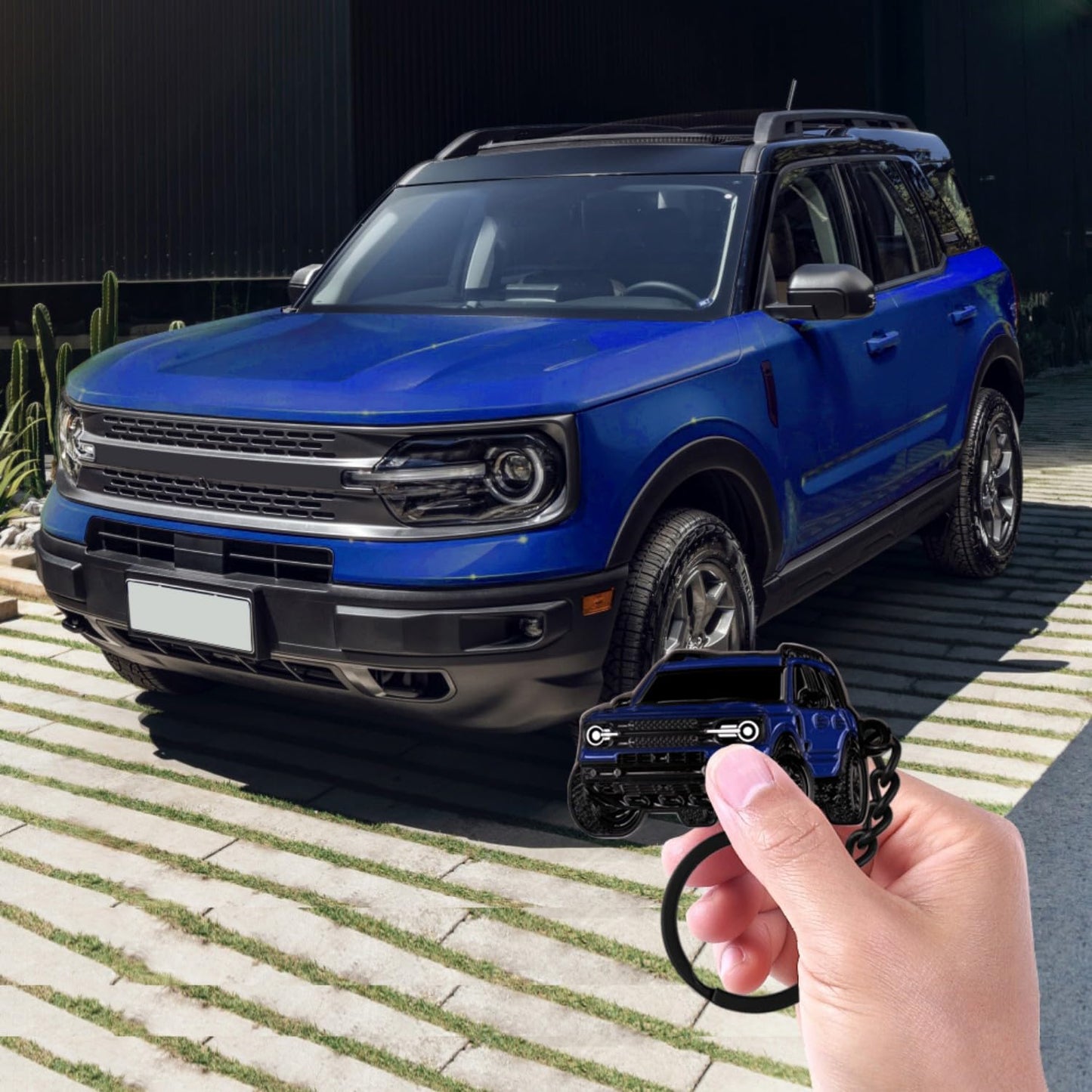 Car Keychain Accessories Metal Key Chain Compatible with Bronco Sport 2021 2022 2023