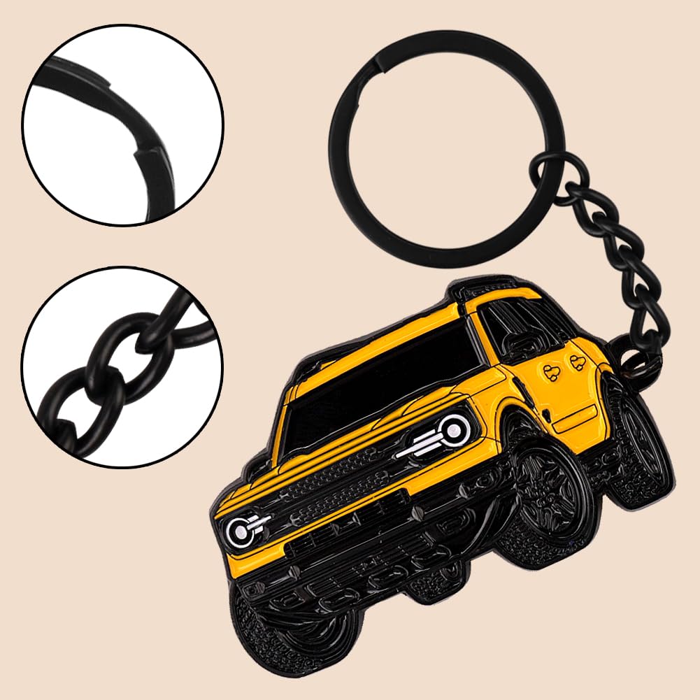 Car Keychain Accessories Metal Key Chain Compatible with Bronco Sport 2021 2022 2023