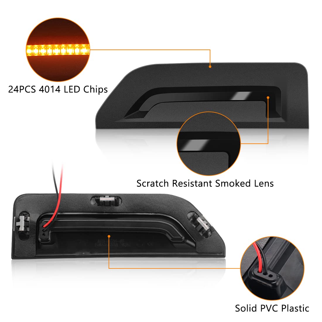 Amber LED Warning Lighting for Ford Bronco 2021 2022