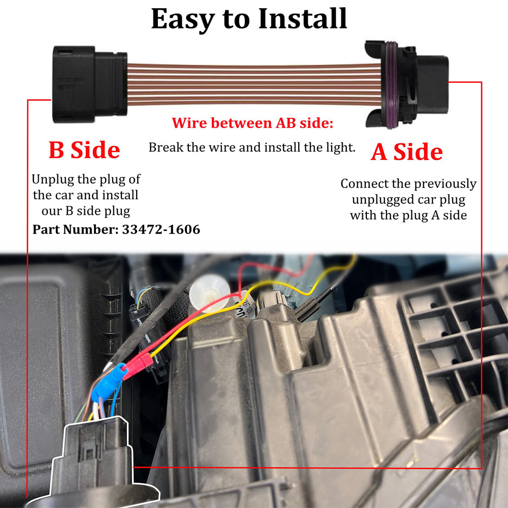 16 Pin Male & Famel Car Wiring Harness Cable Plug