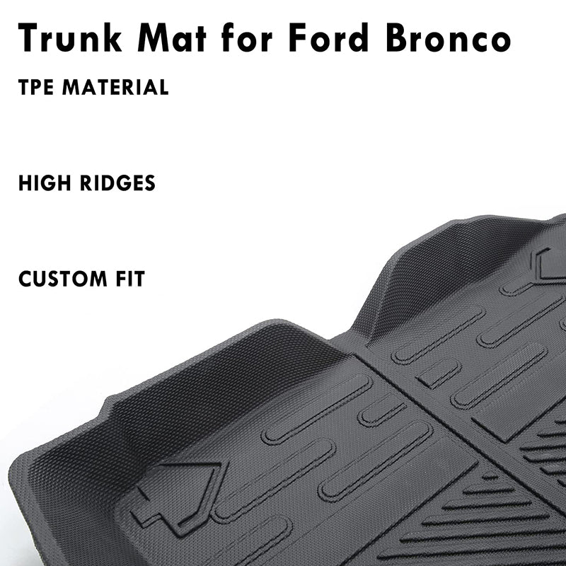 Rear Cargo Trunk Mat for 2020-2022 Ford Bronco