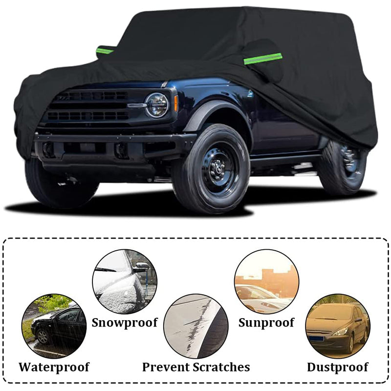 BETERNY Car Cover for 2021-2023 Bronco 4 Door, 6 Layers Waterproof