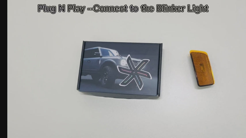 Plug-n-Play LED Blinker Warning Lights Side Maker Light for Bronco 2021 2022