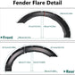 Size of Wheel Fender Flares for 2021 2022 Ford Bronco